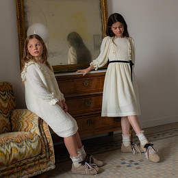 Платье C'ERA UNA VOLTA "Cream", кремовое